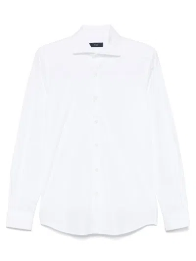 Fay French Collar Shirt In White