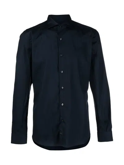 Fay French Neck Stretch Shirt
