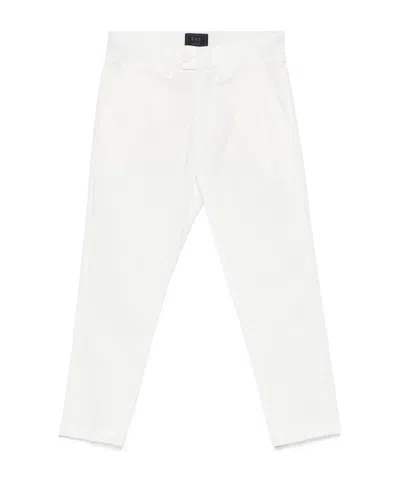 Fay Gabardine-weave Chinos In White