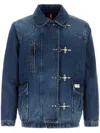 Fay Denim Jacket With 4 Hooks In Blue