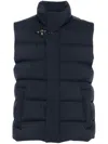 Fay Gancini-buckle Gilet In Blue
