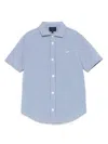 Fay Gingham-pattern Shirt In Blue