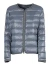Fay Giroc.bord.gros+caten. Light Down Jacket In Blue