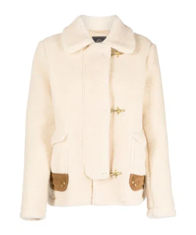 FAY GOLD-TONE CLASP FASTENING COAT