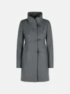 Fay Graphite Wool Blend Coat In Gray