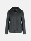 Fay Graphite Wool Jacket In Gray