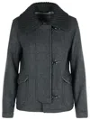 Fay Graphite Wool Jacket Women In Gray