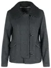 Fay Graphite Wool Jacket Women In Gray