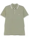 Fay Green Contrasting Collar Polo