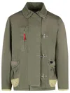 Fay Cotton Jacket Long Sleeves Front Pocket In Green