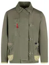Fay Cotton Jacket Long Sleeves Front Pocket In Green