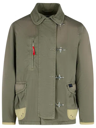 FAY GREEN COTTON JACKET