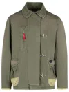 Fay Army Green Twill Jacket In Green