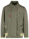 Fay Cotton Jacket Long Sleeves Front Pocket In Green