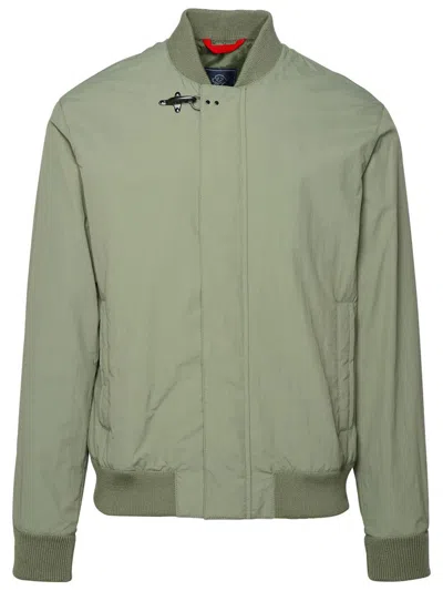 Fay Green Polyamide Bomber Jacket