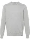 Fay Sweater With Profile Patches On The Elbows In Gray