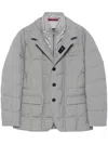 Fay Layered Design Puffer Jacket In Black