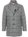 Fay Virgin Wool Coat In Grey