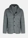 Fay Grey Virgin Wool Jacket In Grey