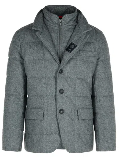 Fay Grey Virgin Wool Jacket