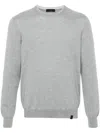 Fay Sweater With Profile Patches On The Elbows In Gray