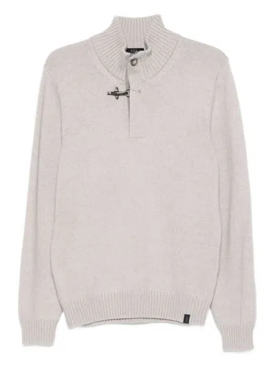 FAY GREY WOOL SWEATER