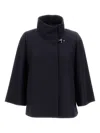 Fay High-neck Clasp Jacket In Blue