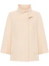 Fay Beige Toggle-fastening Jacket In Neutral