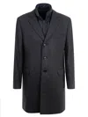 Fay Easy Db Single-breasted Layered Coat
