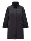Fay Short High Collar Waterproof Jacket In Black