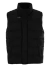 Fay High-neck Padded Gilet In Black
