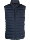 Fay High-neck Padded Gilet In Blau