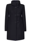 Fay Romantic Lined Coat In Blue