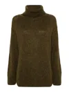 Fay Roll-neck Jumper In Green