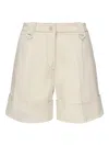 Fay Cotton Shorts With Cuff In Neutral
