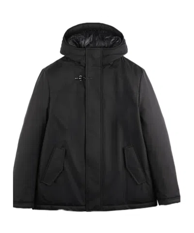Fay Hooded Casual Jacket In Black
