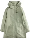 Fay Hooded Coat In Green