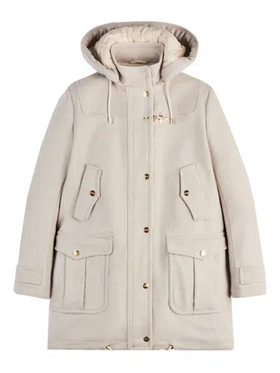 Fay Wool And Cashmere Parka In Gray