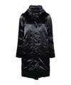 Fay Satin Parka In Black