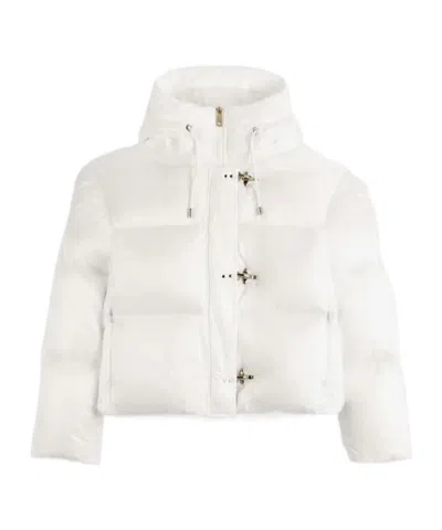 Fay Hooded Down Jacket In White