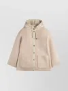 Fay Hooded Jacket With Drawstring And Pockets In Pink