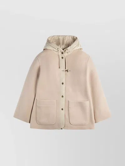 FAY HOODED JACKET WITH DRAWSTRING AND POCKETS