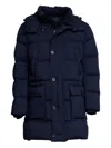 Fay Hooded Padded Coat In Blue