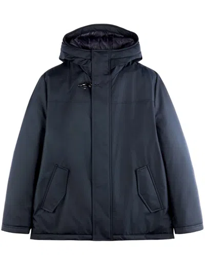 Fay Hooded Padded Jacket In Blue