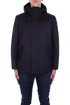 Fay Hooded Padded Jacket In Blue