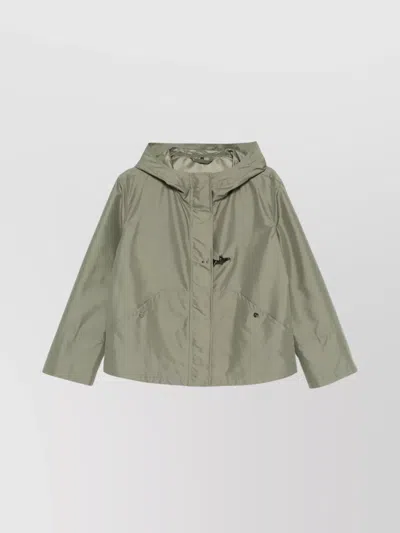 FAY HOODED PARKA COAT FRONT POCKETS