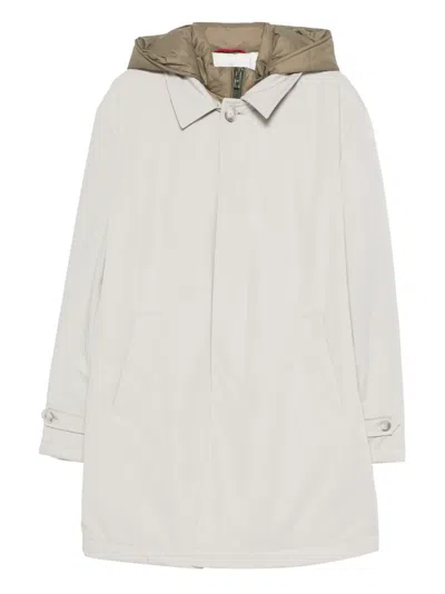 Fay Kids' Hooded Parka In White