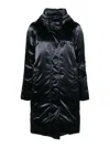 Fay Satin Parka In Black