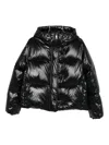 Fay Hooded Puffer Jacket In Black