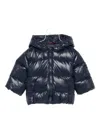 Fay Hooded Puffer Jacket In Blue